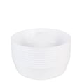 thumbnail image 2 of (50 PACK) EcoQuality 16 oz Round White Plastic Bowls Edge Collection - Disposable China Like Party Bowls, Heavy Duty Salad Bowls, Serving Bowl, Dessert, Wedding, Serveware, 2 of 3