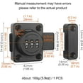 thumbnail image 2 of Cabinet Password Latch, Keyless Cabinet Lock, Cabinet Latch, Combination Latch, Combination Lock, Easy To Install, Privacy Lock, For One-way Door, Cab, 2 of 5