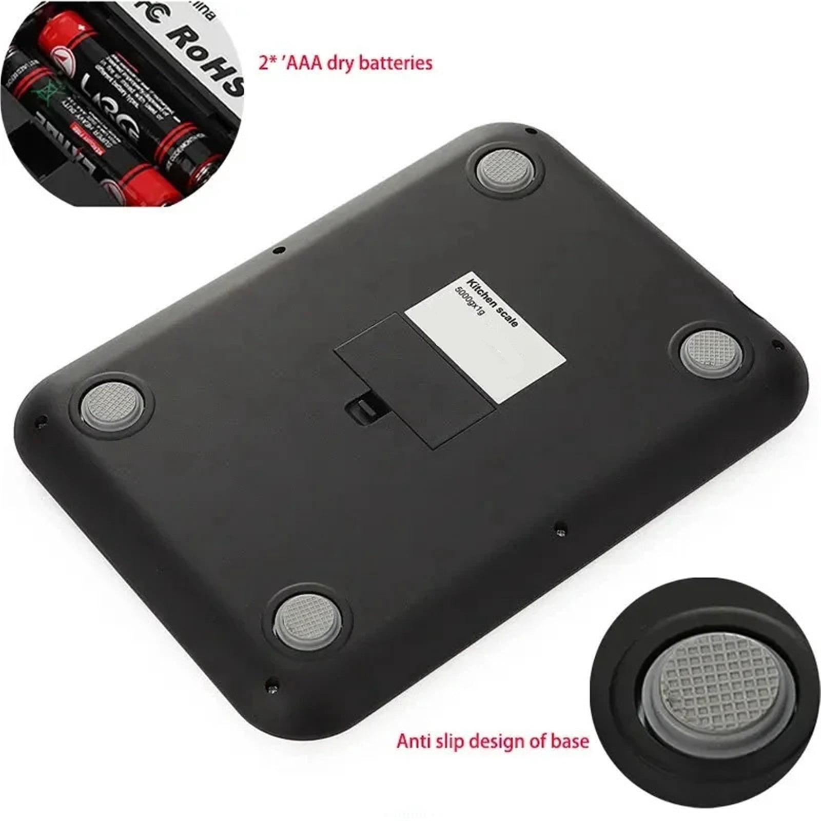 Kitchen Scale 15Kg/1g Weighing Food Coffee Balance Smart Electronic Digital Scales Stainless Steel Design for Cooking and Baking