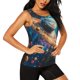 thumbnail image 2 of Balery Colorful Planet Universe Camiseta sin mangas estampada ligera para mujer, tops de entrenamiento sin mangas, camisetas de yoga transpirables de secado rápido.-Medium, 2 of 7