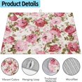 thumbnail image 3 of Large Dish Drying Mat for Kitchen Counter,18"X24" Retro Red Rose Flowers Super Absorbent Reversible Microfiber Dish Drying Mat Dish Drainer Mat,Dishes Mat Drying Pad for Kitchen Countertop Coffee Bar, 3 of 7
