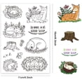 thumbnail image 2 of Sellos de goma transparentes con animales, plantas, palabras, vintage, conejo durmiendo, oso, Merlion, ardilla, zorro, raíz de avellano, matasellos de silicona., 2 of 9