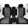 thumbnail image 2 of CalTrend Center 40/20/40 Split Back & 60/40 Cushion Faux Leather Seat Covers for 2014-2020 Nissan Rogue - NS245-08LB Light Grey Insert with Black Trim, 2 of 3