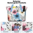 thumbnail image 2 of Tote Bag for Women - Pioneer Flower Shoulder Bag - Large Utility Work Duffle Bag with Zipper Handbag for Travel, Work, Sprots, 2 of 5