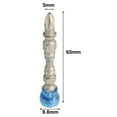 thumbnail image 2 of CPAN 5pcs 65mm Long PH2 Double-head Cross Screwdriver Bits with Magnetic Ring Set, 2 of 10