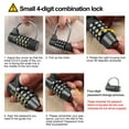 thumbnail image 3 of Serrure à Combinaison pour Bagages, Serrure à Combinaison pour Armoires à Bagages, Serrure à Code à 4 Chiffres, 3 of 7