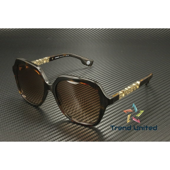 BURBERRY BE4389 300213 Joni Dark Havana Brown Gradient 55 mm Women's Sunglasses
