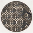 thumbnail image 2 of Radici USA 3796 Iseo Contemporary Brown Geometric Area Rug (5'3" Round), 2 of 2