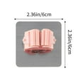 thumbnail image 3 of No Hole Mop Hanger - Strong Adhesive Wall Mount for Bathroom, Kitchen, Garage - Blue Plastic Storage Hook, 3 of 6