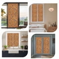 thumbnail image 7 of Boho Yellow Flowers Window Privacy Film, Spring Abstract Watercolor Floral Leaf Static Cling UV Sun Blocking Heat Control Window Tint Day and Night, Non-Adhesive One Way Privacy Cover 17.7''x39.3'', 7 of 7