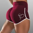 thumbnail image 3 of ZUARFY Women Plus Size Workout Sport Shorts High Waist Ruched Scrunch Booty Yoga Pants Faith Heart Print Butt Lifting Leggings, 3 of 19