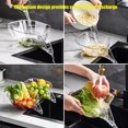 thumbnail image 3 of JUNZHIDAO Kitchen New Multifunctional Drain Basket, Kitchen Sink Food Collector Strainer Bowl With Spout,Suitable for Food Filter Cleaning Fruit and Vegetable Drainage Basket Funnel (3PCS, Gray), 3 of 6
