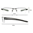 thumbnail image 6 of SAV Sportex Reading Glasses, Semi-Rimless Sport Frame, AR4145, +1.75, Blue, 6 of 6
