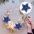 thumbnail image 5 of KAKOWELY 7Ud Christmas Flower Azul Con Adornos Para Guirnaldas Y Centros De, 5 of 5