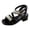 Black, variant on Ymyiu Girls Dress Sandals with Heel Girls Sandals Ankle Strap Low Heel Flower Dress Party Square Toe Shoes for Little Kid Big Kid Size 11 (Black,Little Kids 11)