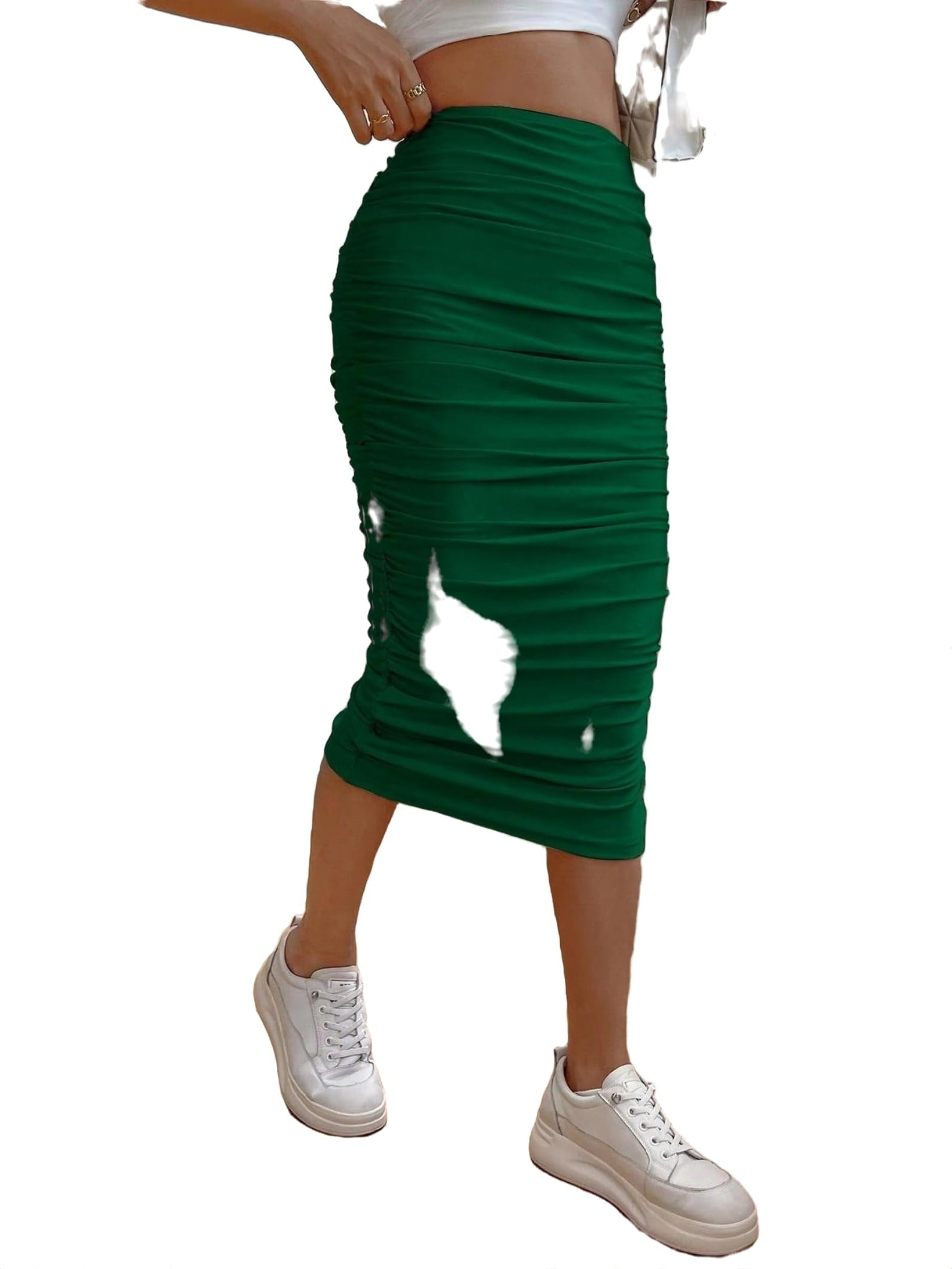 Green pencil skirt 5t sales