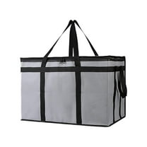 Large Insulated Grocery Bag, 23x15x14 Inch Foldable Thermal Tote for Food Delivery, Picnics, Shopping, Keeps Food Hot/Cold, Waterproof, Lightweight