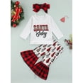 thumbnail image 3 of goowrom Girls Christmas Set Letter Flared with Headband, 3 of 9