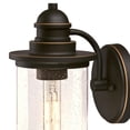thumbnail image 3 of Westinghouse Lighting 6373900 Vicksburg One-Light Outdoor Wall Lantern, Oil Rubbed Bronze Finish with Highlights and Clear Seeded Glass Porch Light, 3 of 4