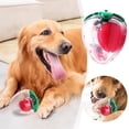 thumbnail image 2 of Juguete para perros de razas pequeñas y medianas en botella de plástico. Bonito juguete con forma de fresa. Artículos para mascotas. Pack de juguetes chirriantes para perros., 2 of 8
