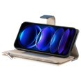 thumbnail image 2 of Funda cartera GANGXUN para Xiaomi Poco X5 Pro , cuero PU con tarjetero, cremallera, correa de mano, soporte y protección 1186°, 2 of 6