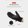 thumbnail image 4 of Men's Winter Thermal Gloves, Windproof Waterproof Ski Gloves with Touchscreen, Cold Weather Cycling Gloves, Plush Lined Outdoor Sports Gloves for Running and Driving Grey, 4 of 9