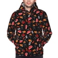 thumbnail image 2 of Bingfone BBQ Men's Drawstring Hoodie Long Sleeve Pocket Sweatshirts-4X-Large, 2 of 6