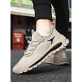 thumbnail image 6 of Frontwalk Mens Athletic Shoes Breathable Sneakers Mesh Work Shoe Sport Comfort Trainers Men's Lace Up Casual Sneaker Beige 7.5, 6 of 9
