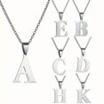 thumbnail image 5 of HOOUN 316L Stainless Steel Silver Gold A to Z Letters Pendant Chain Necklace Jewelry-Gold-GOLD R, 5 of 7
