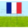 thumbnail image 1 of France Flag (18" x 24") Yard Sign, Includes Metal Step Stake, 1 of 6