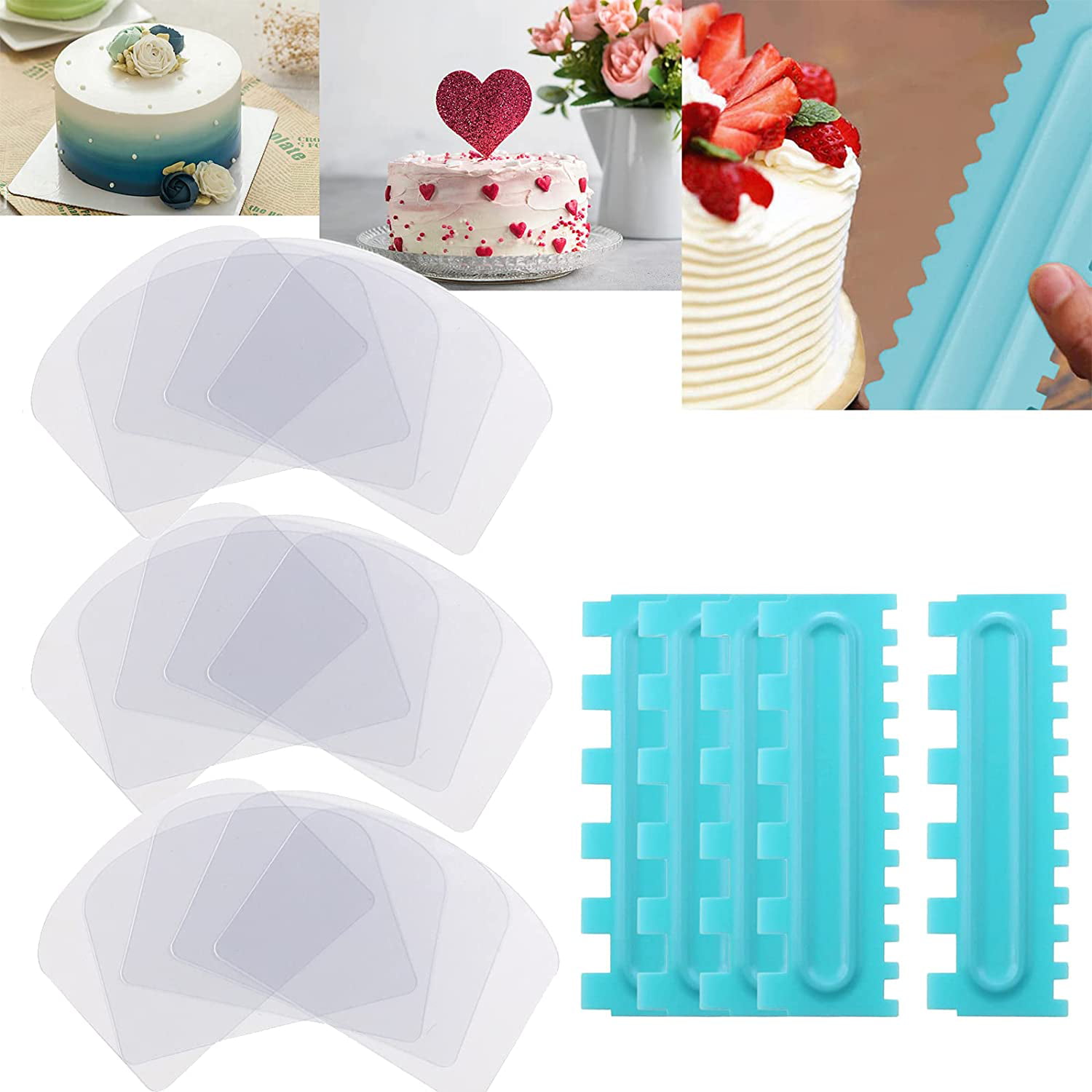 Useful Cake Smoother Tools Cooking Cake Decorating Pastry Fondant Accessories
