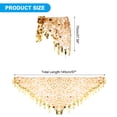 thumbnail image 2 of Uxcell Women's Belly Dance Hip Scarf with Sequins Triangle Wrap Skirts Waist Chain for Party Costume Performance Gold Tone, 2 of 7