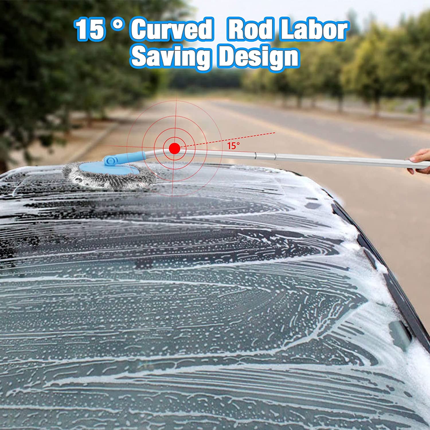 Car Wash Kit with 12 feet Extension Pole - The Ultimate Car, RV, Truck –  Extend-A-Reach