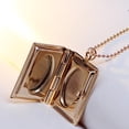 thumbnail image 3 of Collar Yinane con medallón de libro rectangular plata, 3 of 5