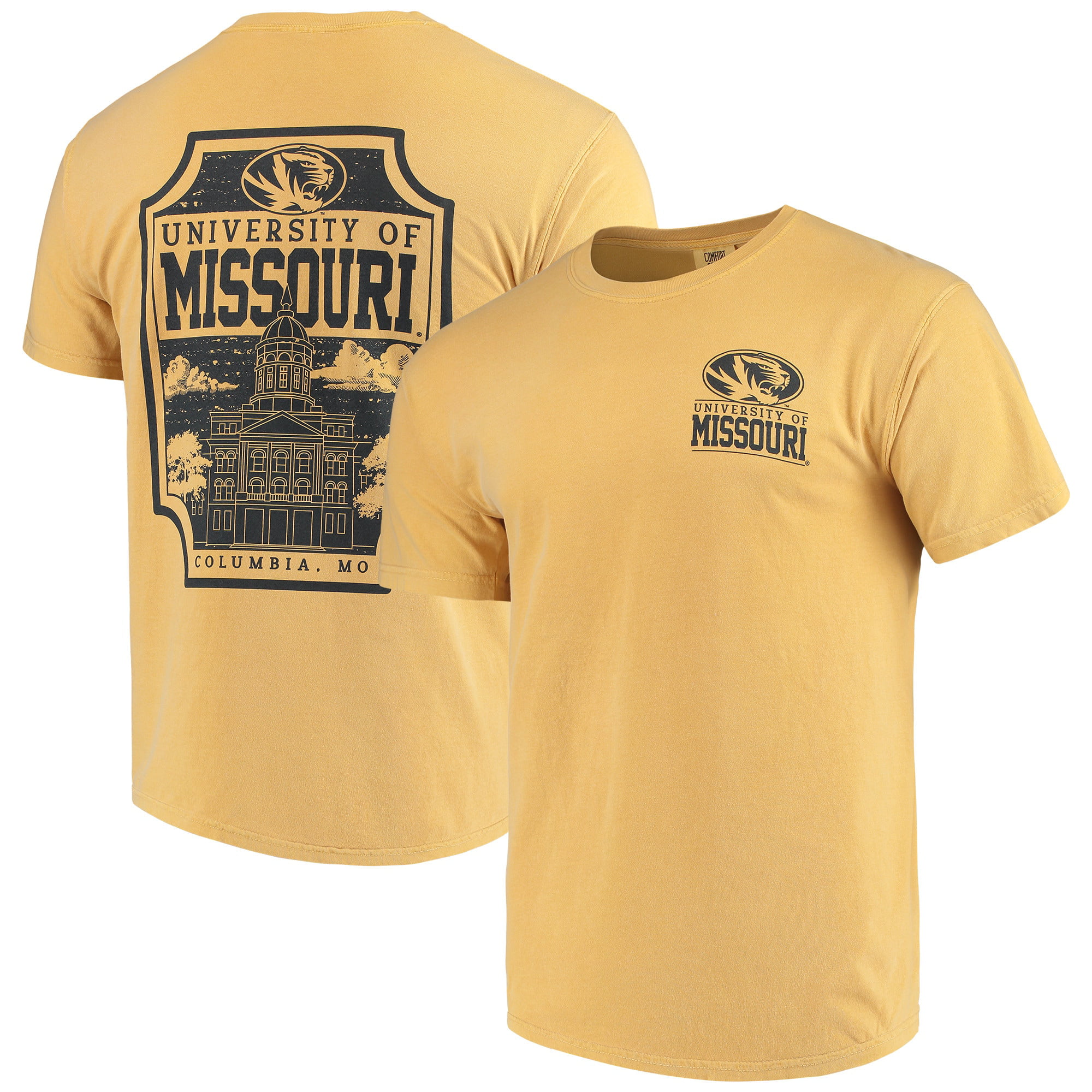 NCAA Missouri Mizzou Tigers T-Shirt Hardwood Star College University 