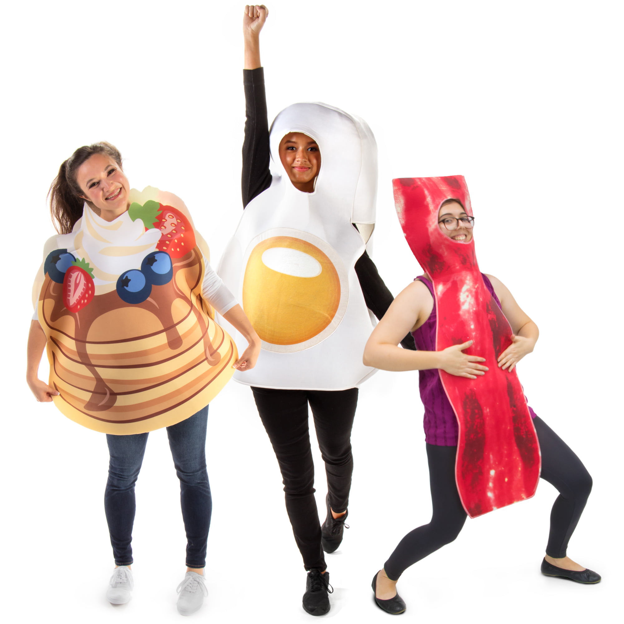 Bacon Egg Funny Group Halloween Costume Pancakes Grand Slam Breakfast 