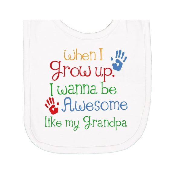 Inktastic Awesome Like My Grandpa Newborn Bib