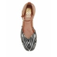 thumbnail image 3 of Vince Camuto Arcketta Zebra Cognac Leather Espadrille Flat Ankle Strap Sandals (Multi, 5), 3 of 4
