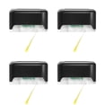 thumbnail image 1 of Becaristey 4pcs Fence Light 0.12W 3lm White LED Solar Deck Stair Light Waterproof Secu, 1 of 6