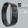 Fitness Tracker,AUPALLA 21IWOWN High Resolution Screen Activity Tracker Work With Heart Rate Monitor 21 Multi-Sports Modes Sleep Monitor Calories Burns Support iPhone Android Smartphone (Black)