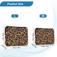 thumbnail image 4 of FORMRS 15-15.6 inch Laptop Sleeve Case Soft Carrying Quilted Computer Bag Cover, Purple Leopard Print, 4 of 7