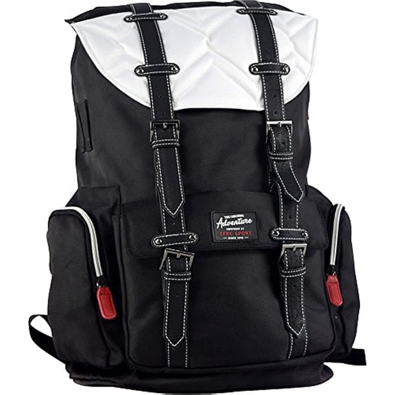 Travelers Club Heavy Duty Scout 18 Laptop Backpack - Black/White