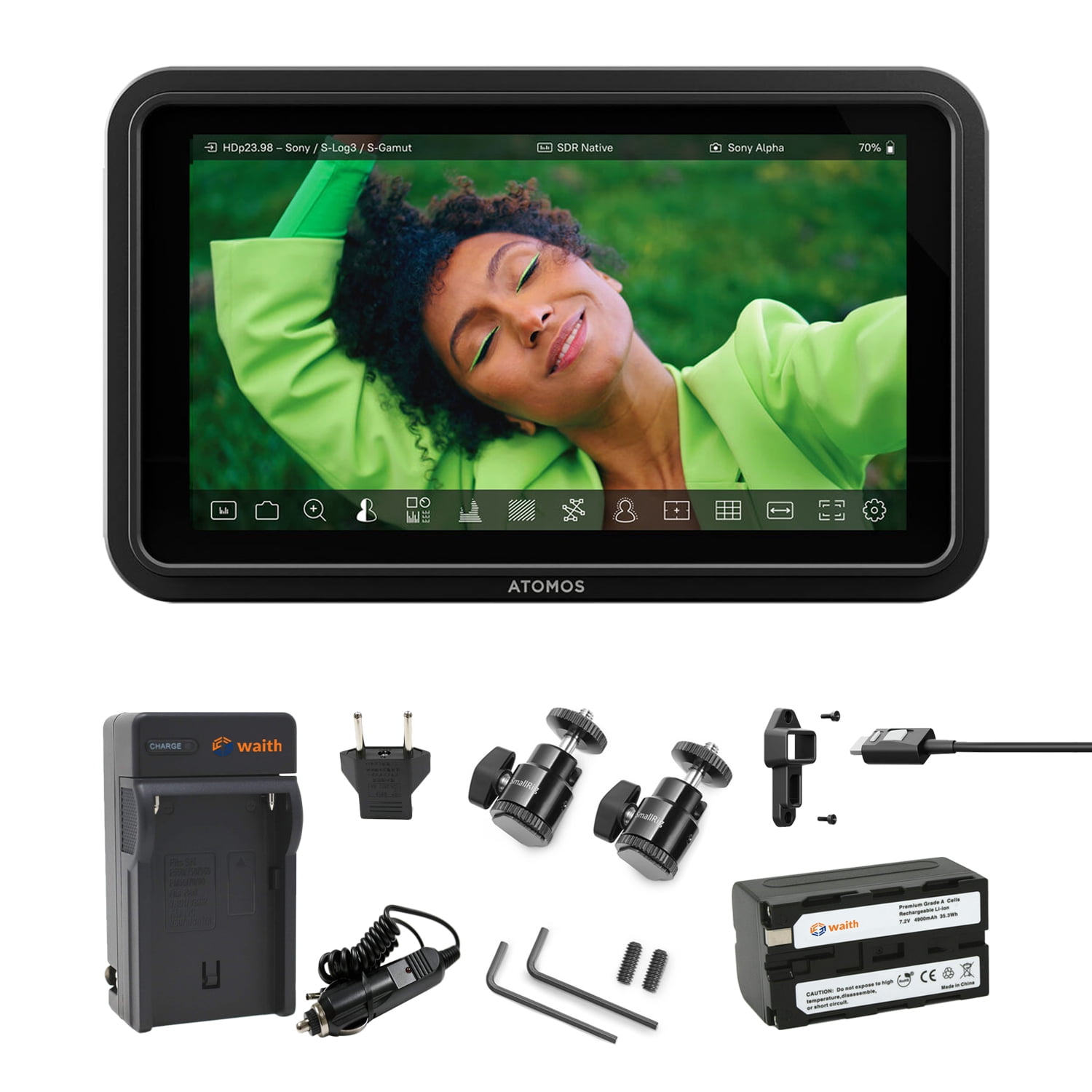 Atomos Shinobi 5-Inch HDMI 4K Monitor with Accessory Bundle