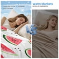 thumbnail image 2 of Summer Watermelon Cooling Blanket, Lightweight Breathable Summer Throw Blanket with Double Sided Cold Effect,Modern Tropical Fruit Watercolor Picnic Beach Blankets Bed Sheet for Hot Sleepers 50"x60", 2 of 8