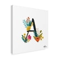 thumbnail image 2 of Trademark Fine Art 'Romantic Luxe Monogram A Black' Canvas Art by Janelle Penner, 2 of 3