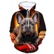 thumbnail image 3 of Sudadera con capucha con estampado 3D de bulldog francés para hombre, sudadera informal de manga larga a la moda, sudadera de calle, ropa de otoño para niños, 3 of 5