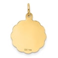 thumbnail image 4 of 14k Yellow Gold Love Sentinment Engraveable Charm Pendant, 4 of 4