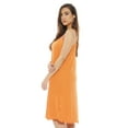 thumbnail image 2 of Dreamcrest Women's Silky Soft Nightgown - Elegant Crochet Trim Sleep Dress for Comfortable Nights (Bright Orange, X-Large), 2 of 3
