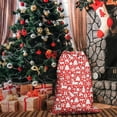 thumbnail image 5 of Christmas Bags Drawstring,Red Christmas Deer and Gift Pattern Large Xmas Christmas Gift Bags,Reusable for Xmas and New Year Party Favors and Supplies,27.6" X 19.7", 5 of 6