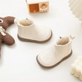 thumbnail image 6 of XXWXYD Baby Boots Girls Shoes Fashion Solid Color Short Boots Non Slip Breathable Boots Simple Casual Walking Shoes for Toddler/Little Kid/Big Kid(18-24 Months,White), 6 of 8